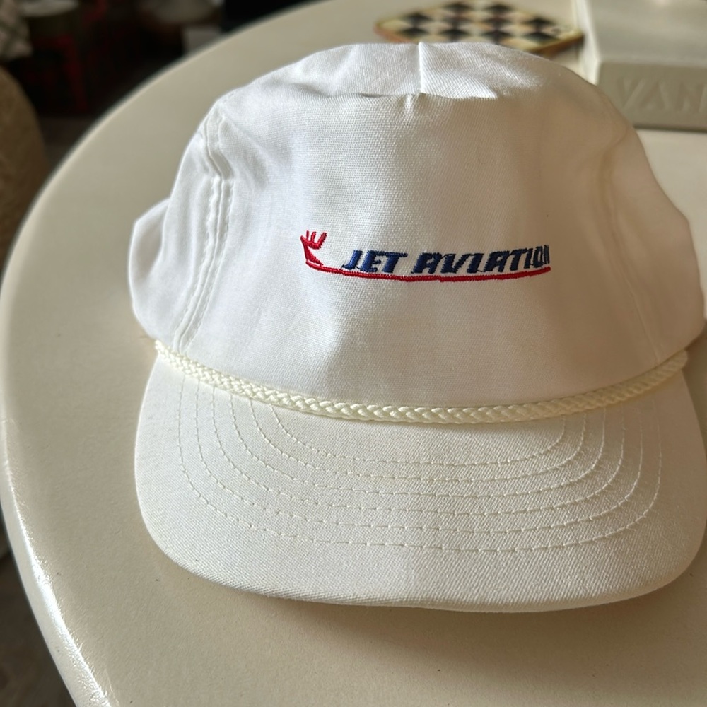 Vintage Jet Aviation Snapback Hat Cap